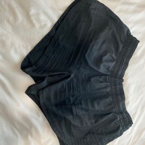 Black athletic shorts